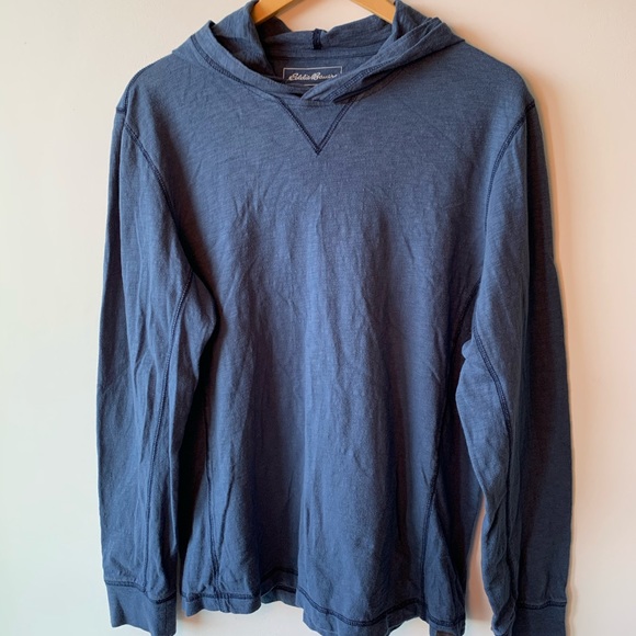 Eddie Bauer Blue Pullover Hoodie - Picture 1 of 3